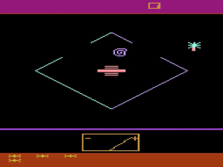 Spacemaster X-7 title screen for Atari 2600